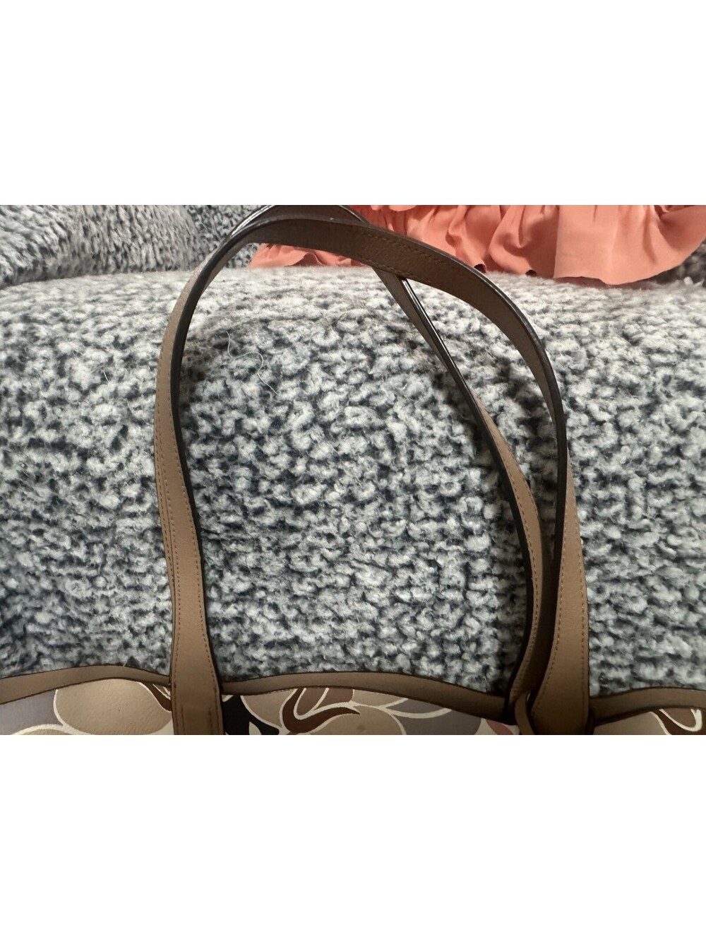 Kate Spade Arch Place Mya Breezy Floral Reversible Coated Canvas Tote + Pouch NE - Picture 6 of 15